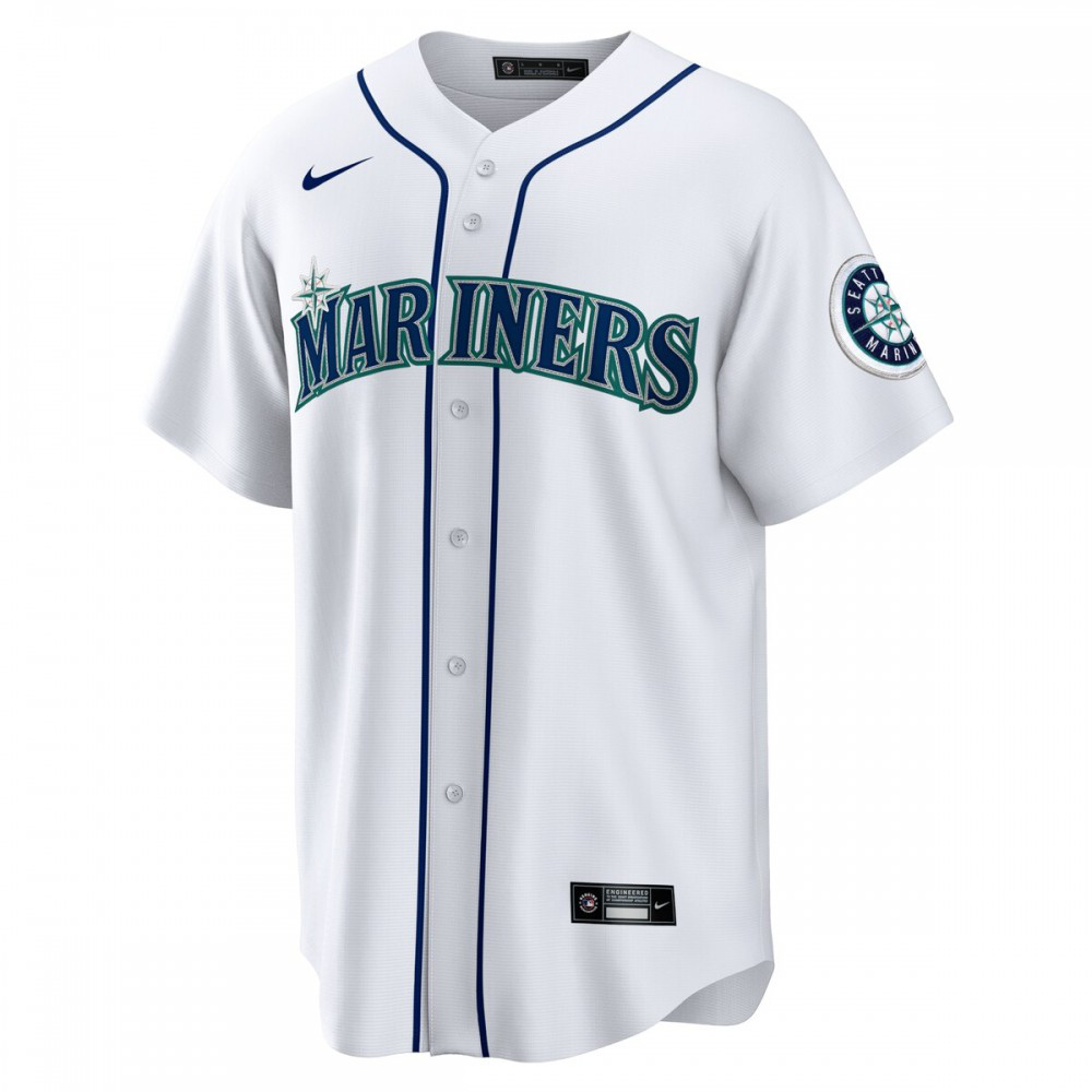 Kyle Lewis Seattle Mariners Replica Player Name Jersey White - view 2
