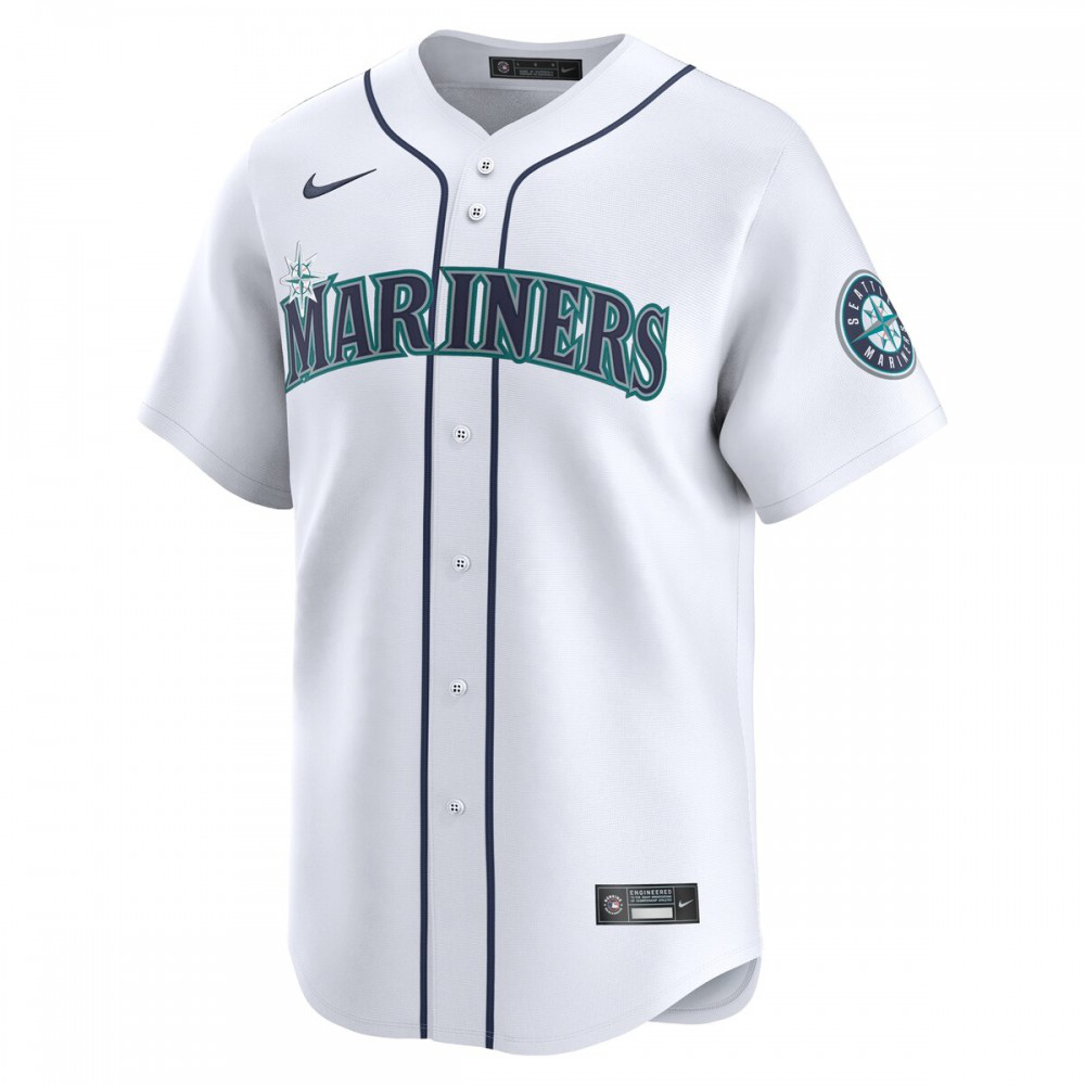 Seattle Mariners #1 Dad Home Limited Jersey White - view 2