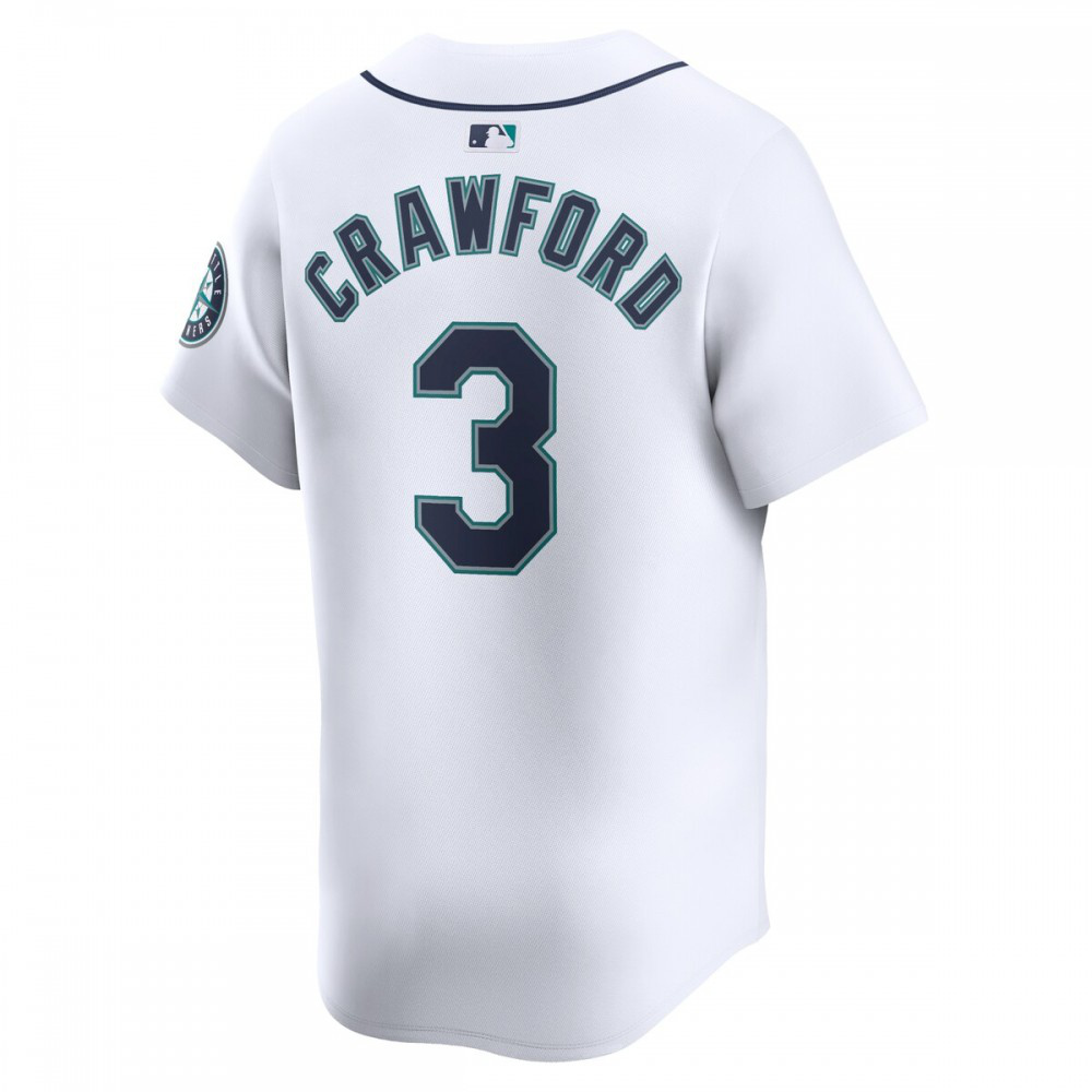 J.P. Crawford Seattle Mariners Home Limited Player Jersey White - view 3
