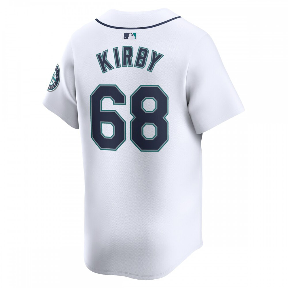 George Kirby Seattle Mariners Home Limited Player Jersey White - view 3