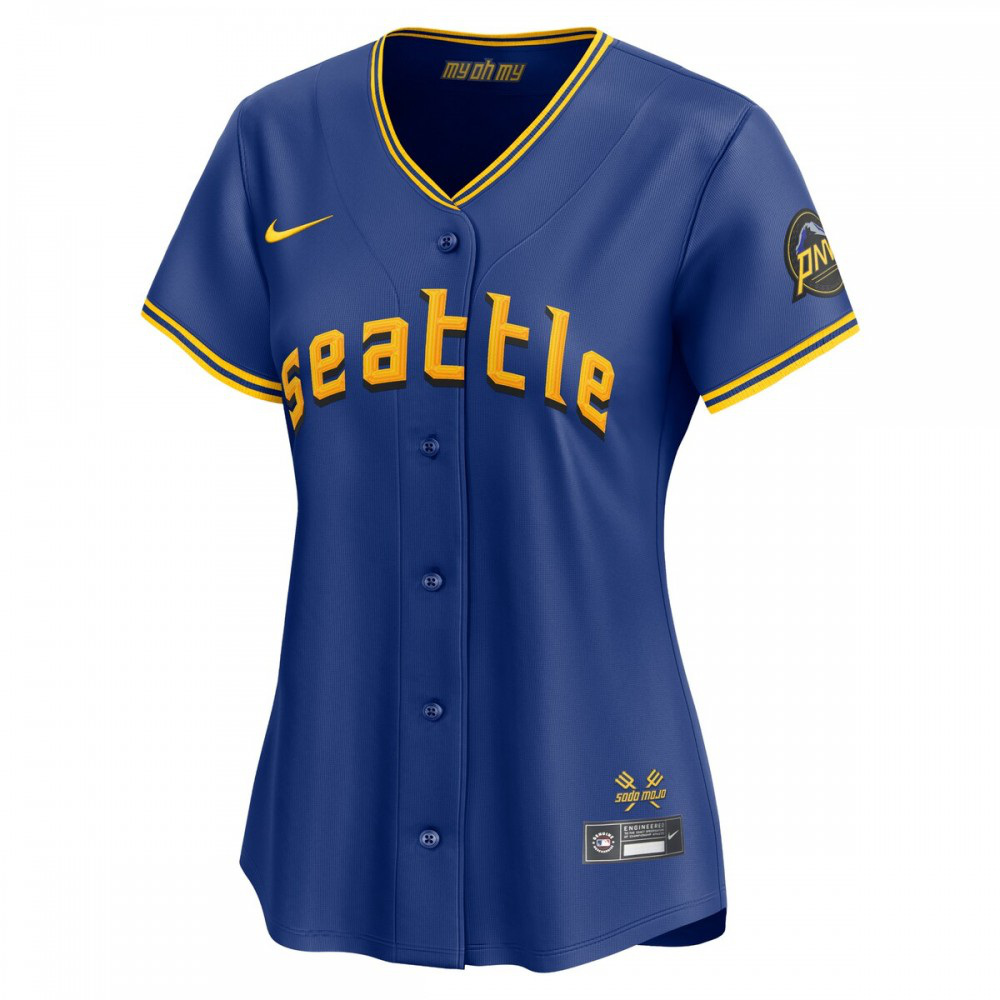 J.P. Crawford Seattle Mariners Women's City Connect Limited Player Jersey Royal - view 2