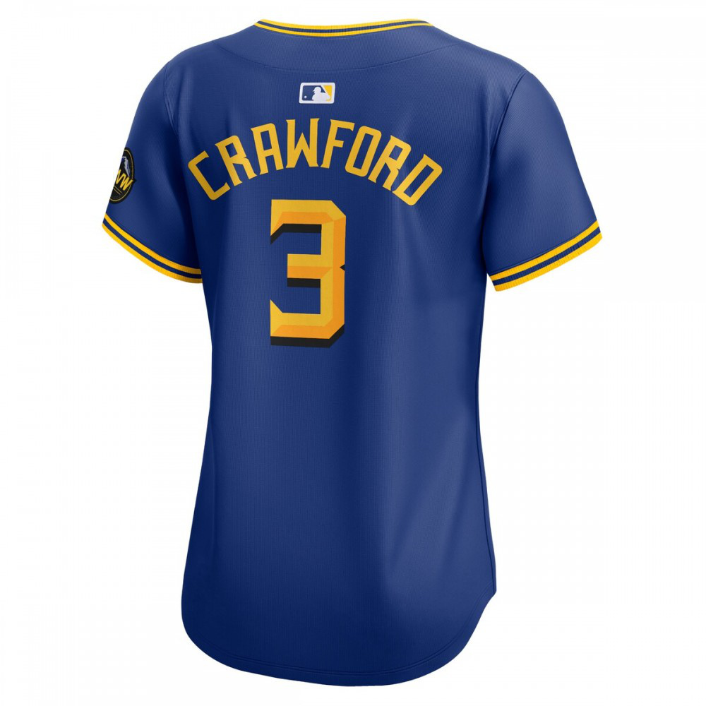 J.P. Crawford Seattle Mariners Women's City Connect Limited Player Jersey Royal - view 3