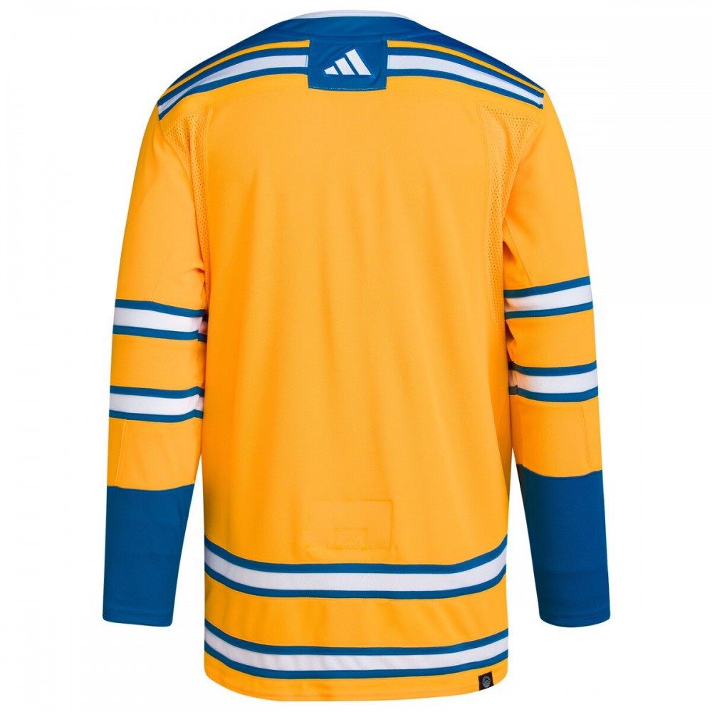 St. Louis Blues Reverse Retro 2.0 Athletic Fit Blank Jersey Yellow - view 3