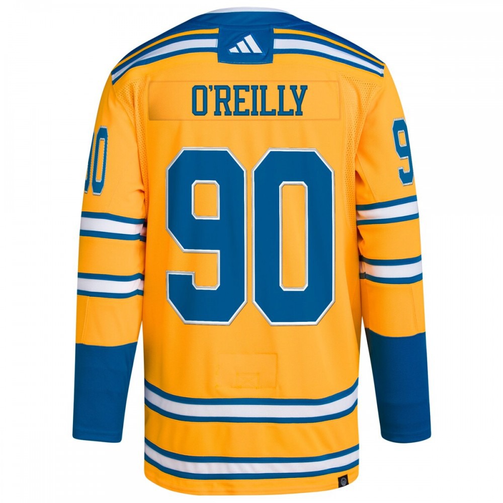 Ryan O'Reilly St. Louis Blues Reverse Retro 2.0 Athletic Fit Player Jersey Yellow - view 3