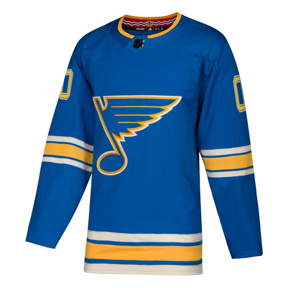 St. Louis Blues Alternate Athletic Fit Custom Jersey Light Blue - view 2