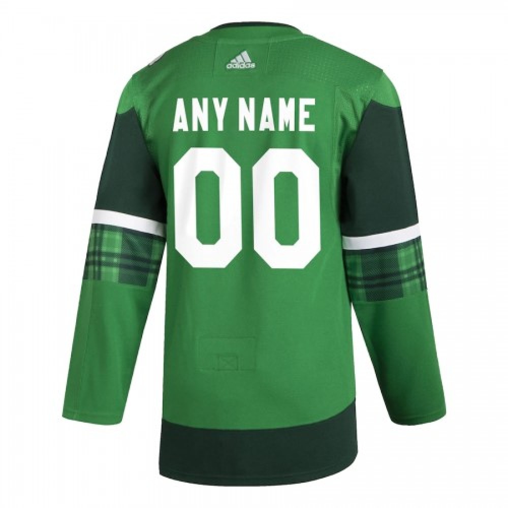 Men's St. Louis Blues Green 2020 St. Patrick's Day Custom Jersey - view 3