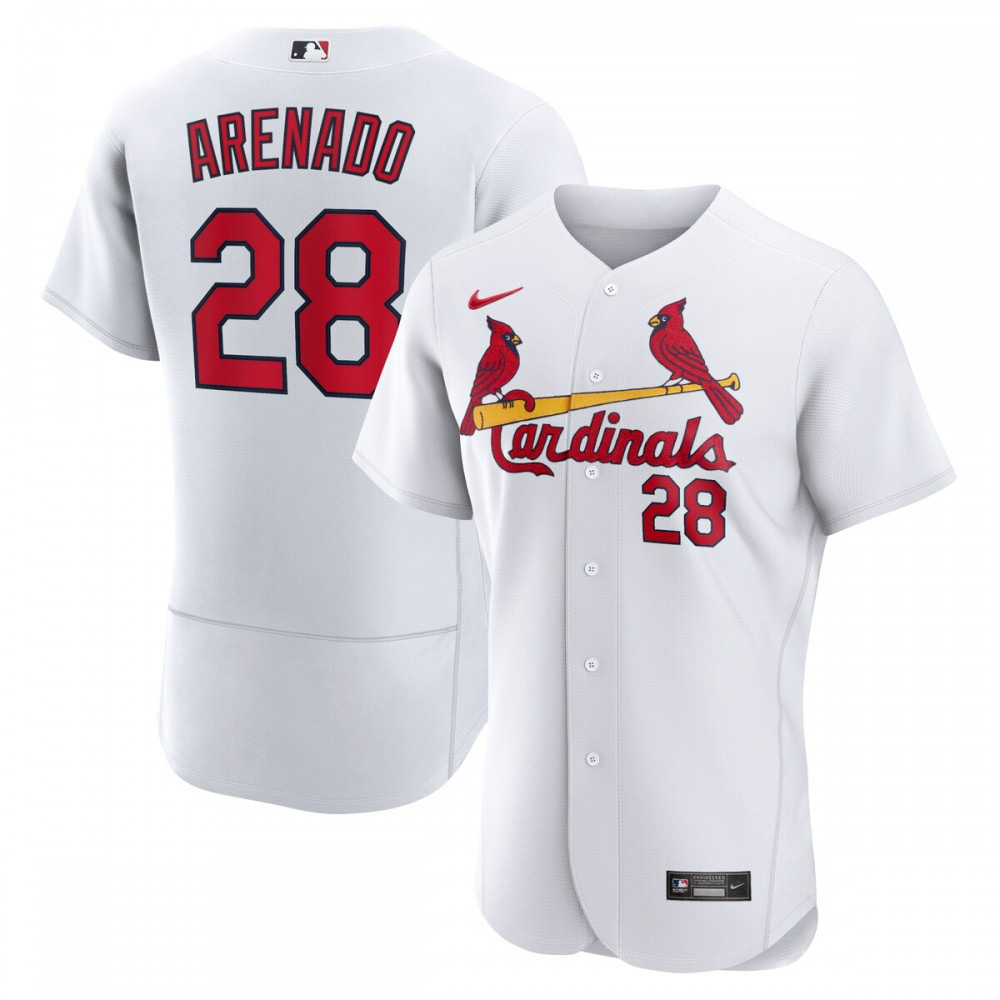 Nolan Arenado St. Louis Cardinals Home Athletic Fit Player Jersey White