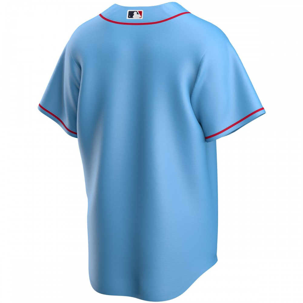 St. Louis Cardinals Youth Alternate Replica Team Jersey Light Blue - view 3