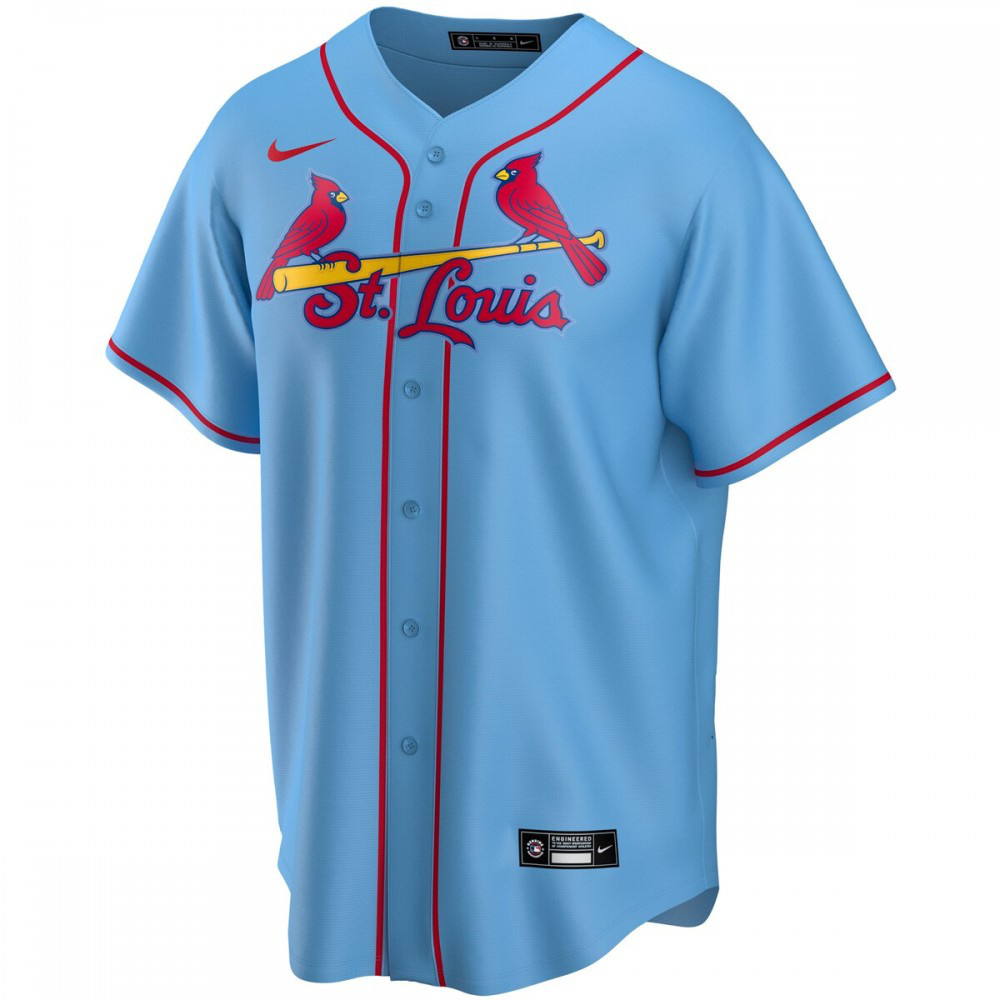St. Louis Cardinals Youth Alternate Replica Team Jersey Light Blue - view 2