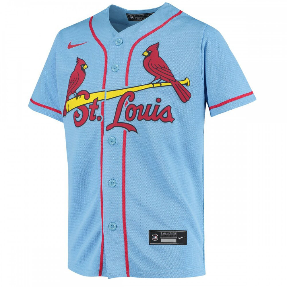 Nolan Arenado St. Louis Cardinals Youth Alternate Replica Player Jersey Light Blue - view 2