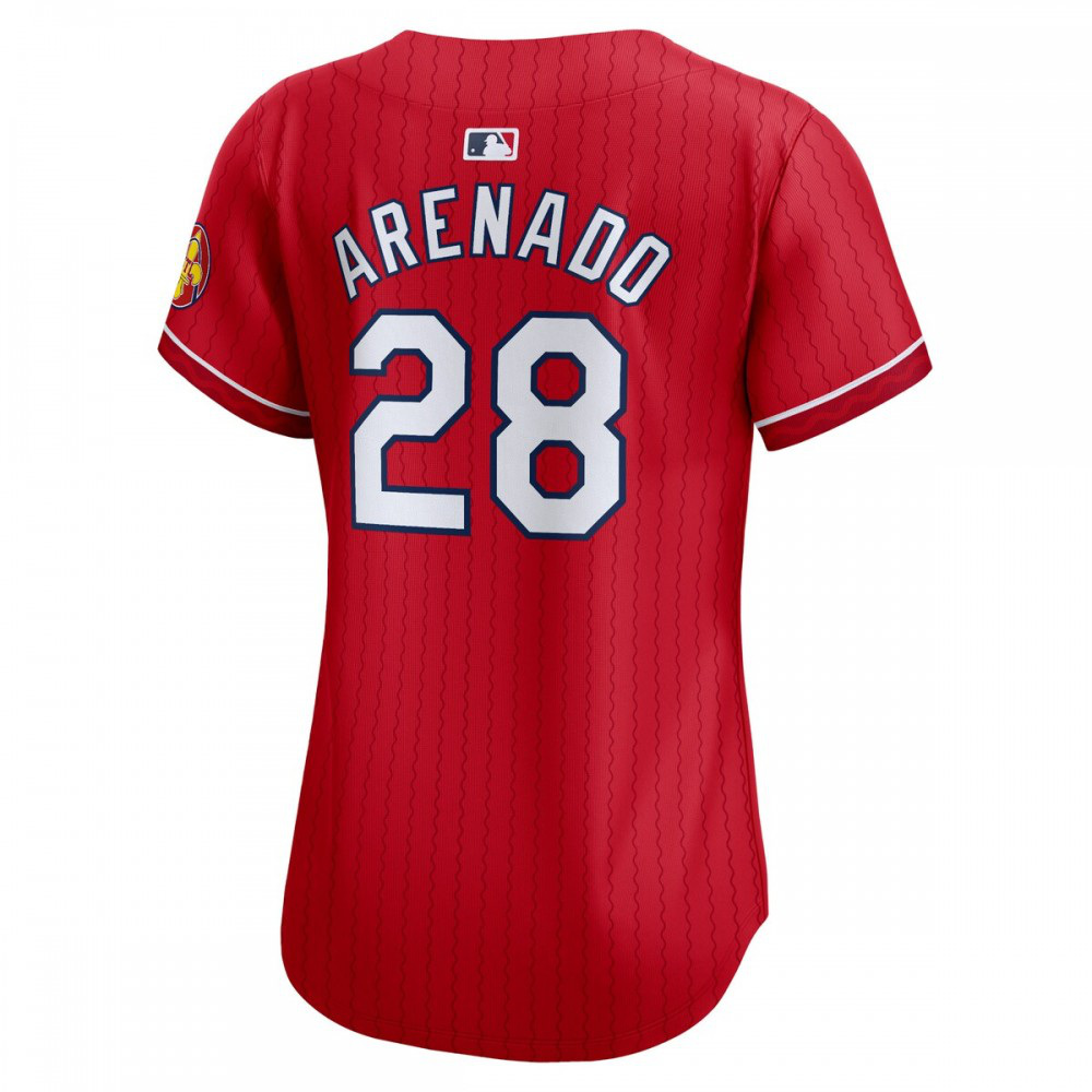 Nolan Arenado St. Louis Cardinals Women's 2024 City Connect Limited Player Jersey Red - view 3