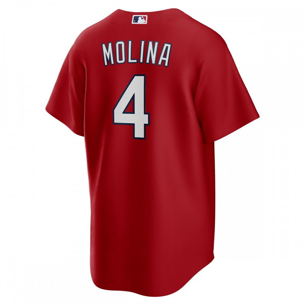 Yadier Molina St. Louis Cardinals Alternate Replica Player Name Jersey Red - view 3