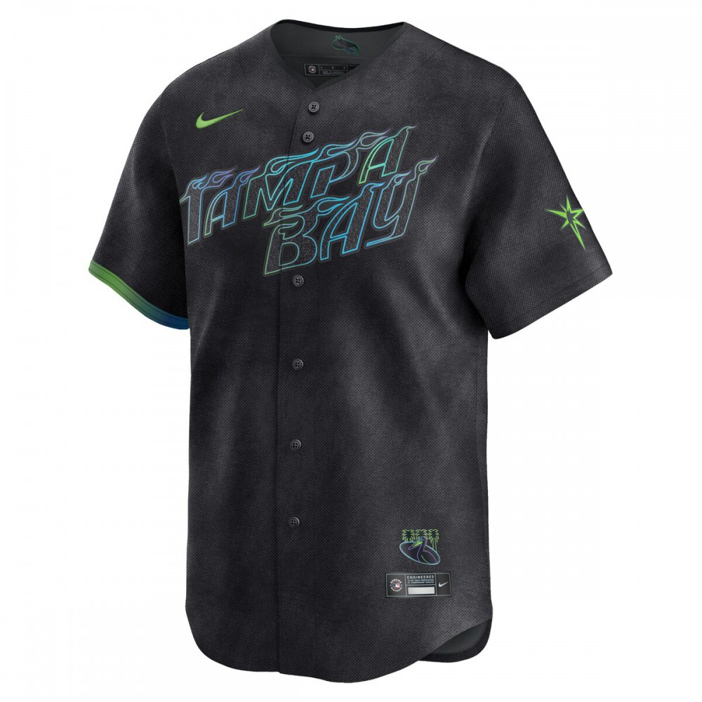 Tampa Bay Rays 2024 City Connect Limited Jersey Charcoal - view 2