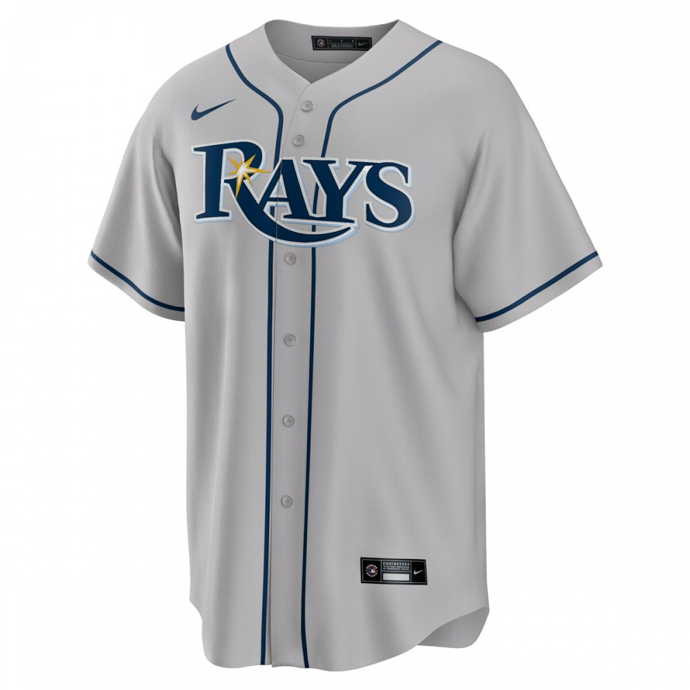 Tampa Bay Rays Road Replica Team Jersey Gray - view 2