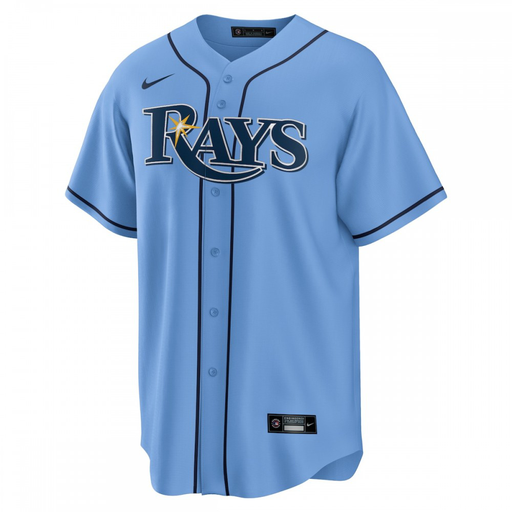 Kevin Kiermaier Tampa Bay Rays Alternate Replica Player Name Jersey Light Blue - view 2