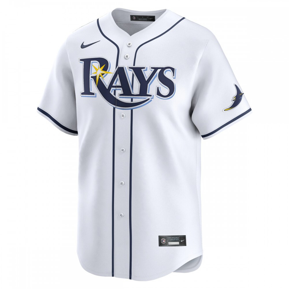 Junior Caminero Tampa Bay Rays Home Limited Player Jersey White - view 2