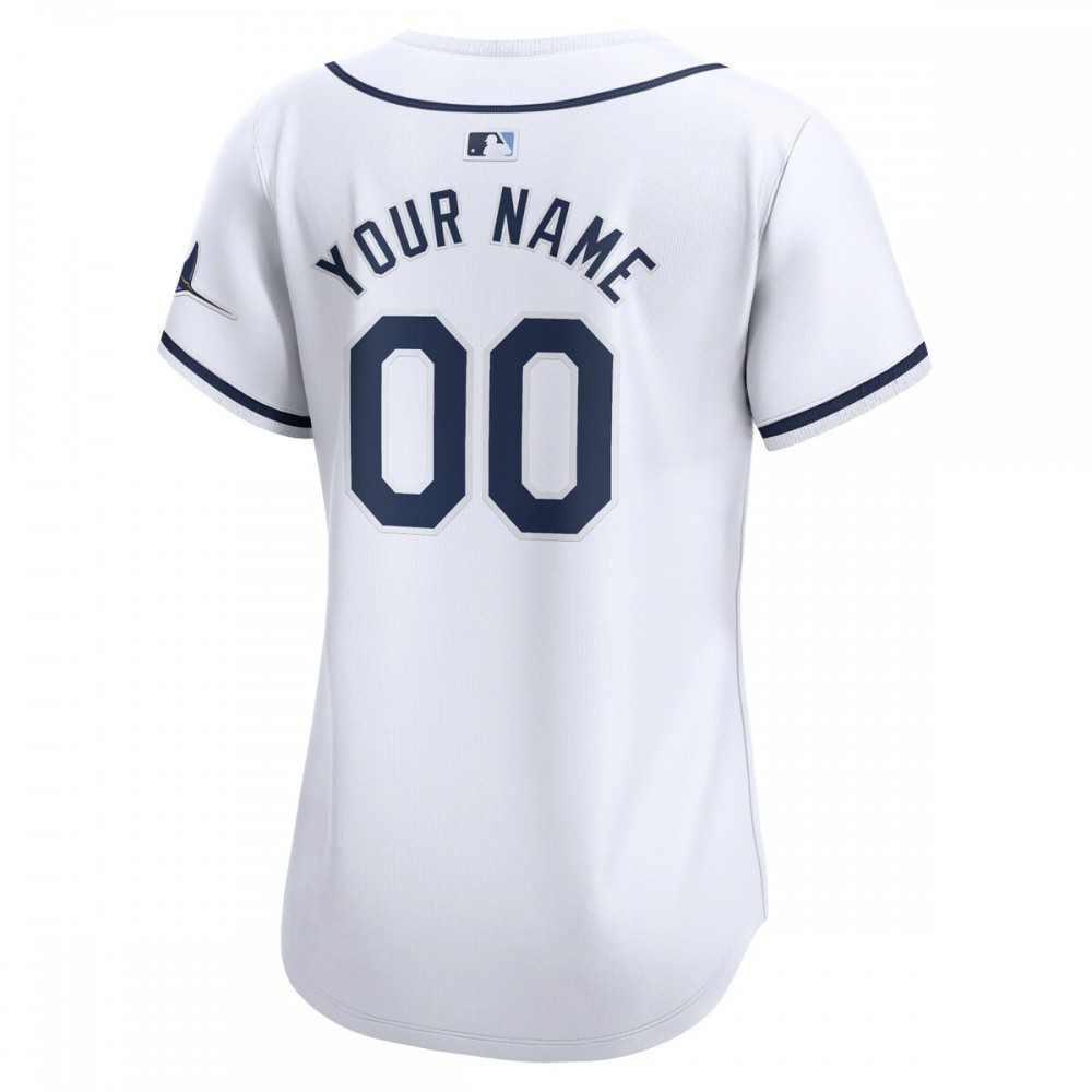 Tampa Bay Rays Women's Home Limited Custom Jersey White - view 3