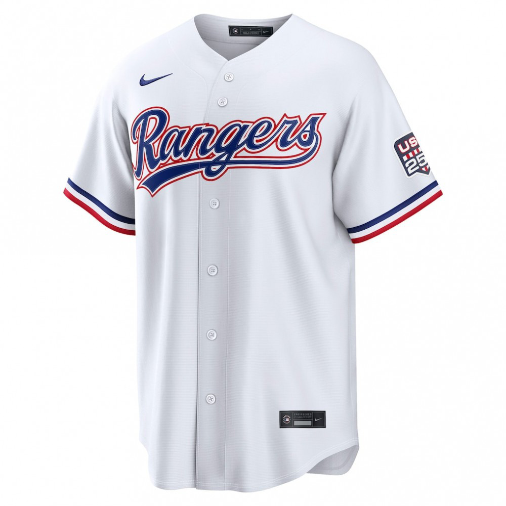 Corey Seager Texas Rangers USA 250 Fourth of July Home Stadium Jersey White - view 2