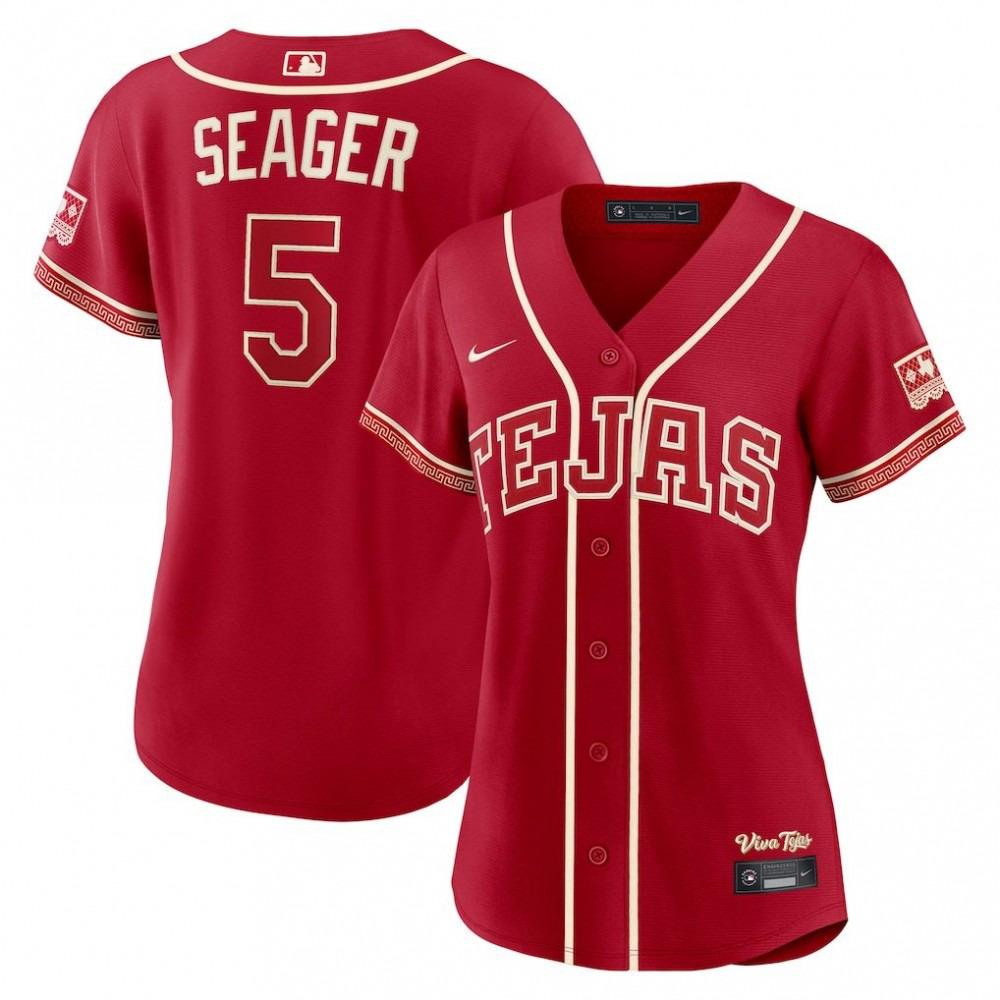 Corey Seager Texas Rangers Women's 2026 City Connect Stadium Jersey Red