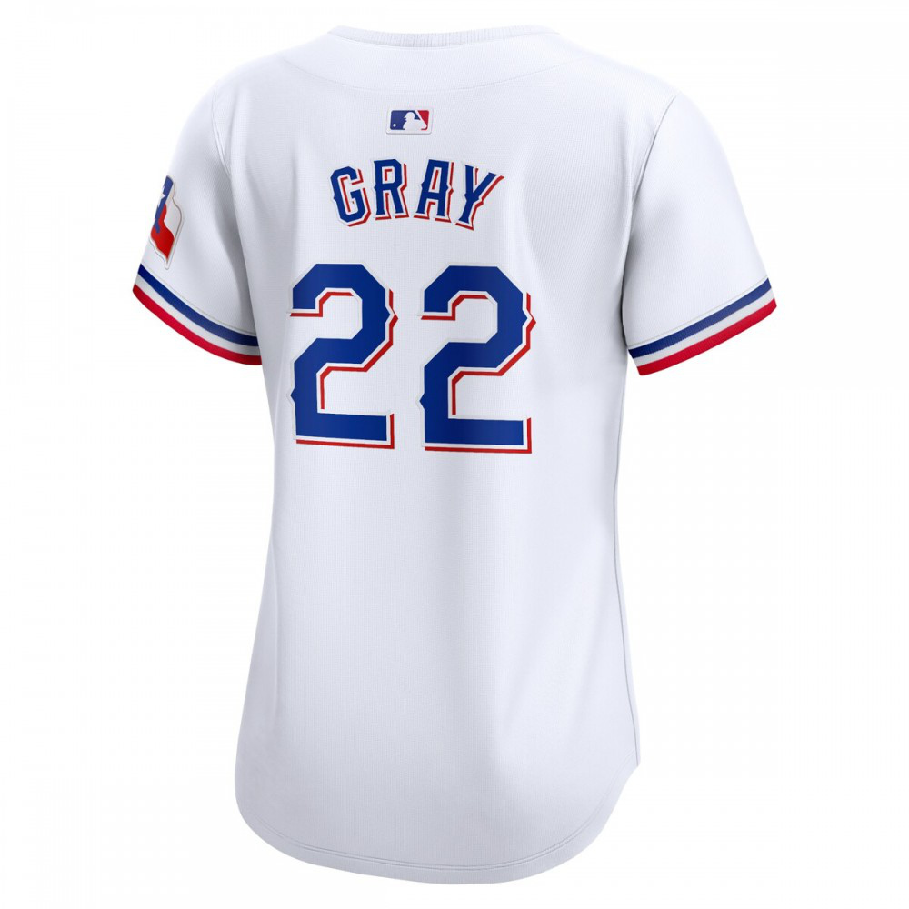Jon Gray Texas Rangers Women's Home Limited Player Jersey White - view 3