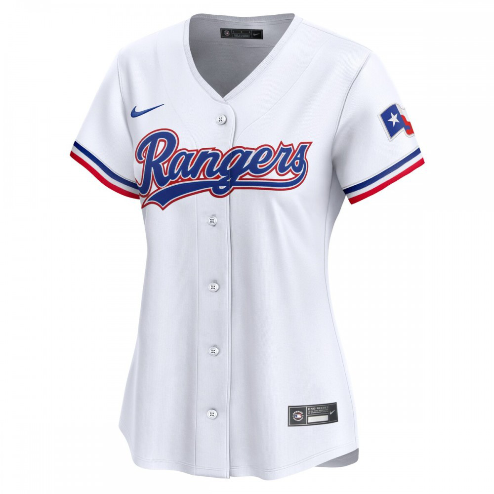 Texas Rangers Women's Home Limited Jersey White - view 2