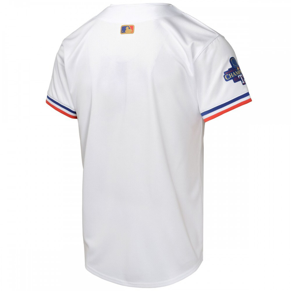 Texas Rangers Youth 2024 Gold Collection Limited Jersey – White - view 3