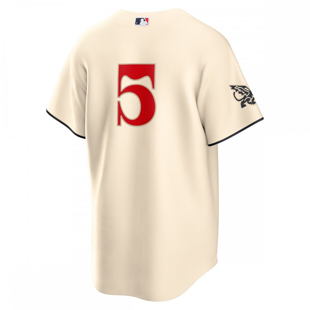 Corey Seager Texas Rangers 2023 City Connect Replica Player Jersey Cream - view 3