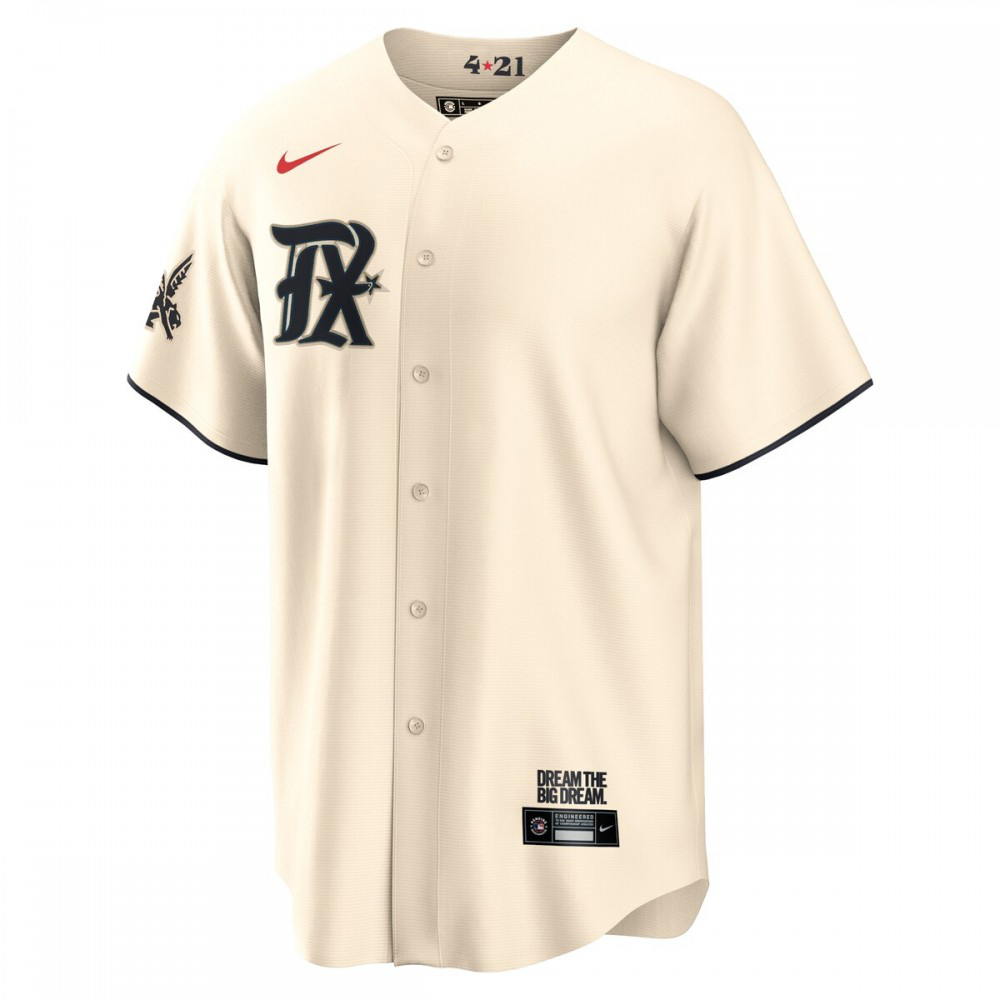 Texas Rangers 2023 City Connect Replica Jersey Cream - view 2