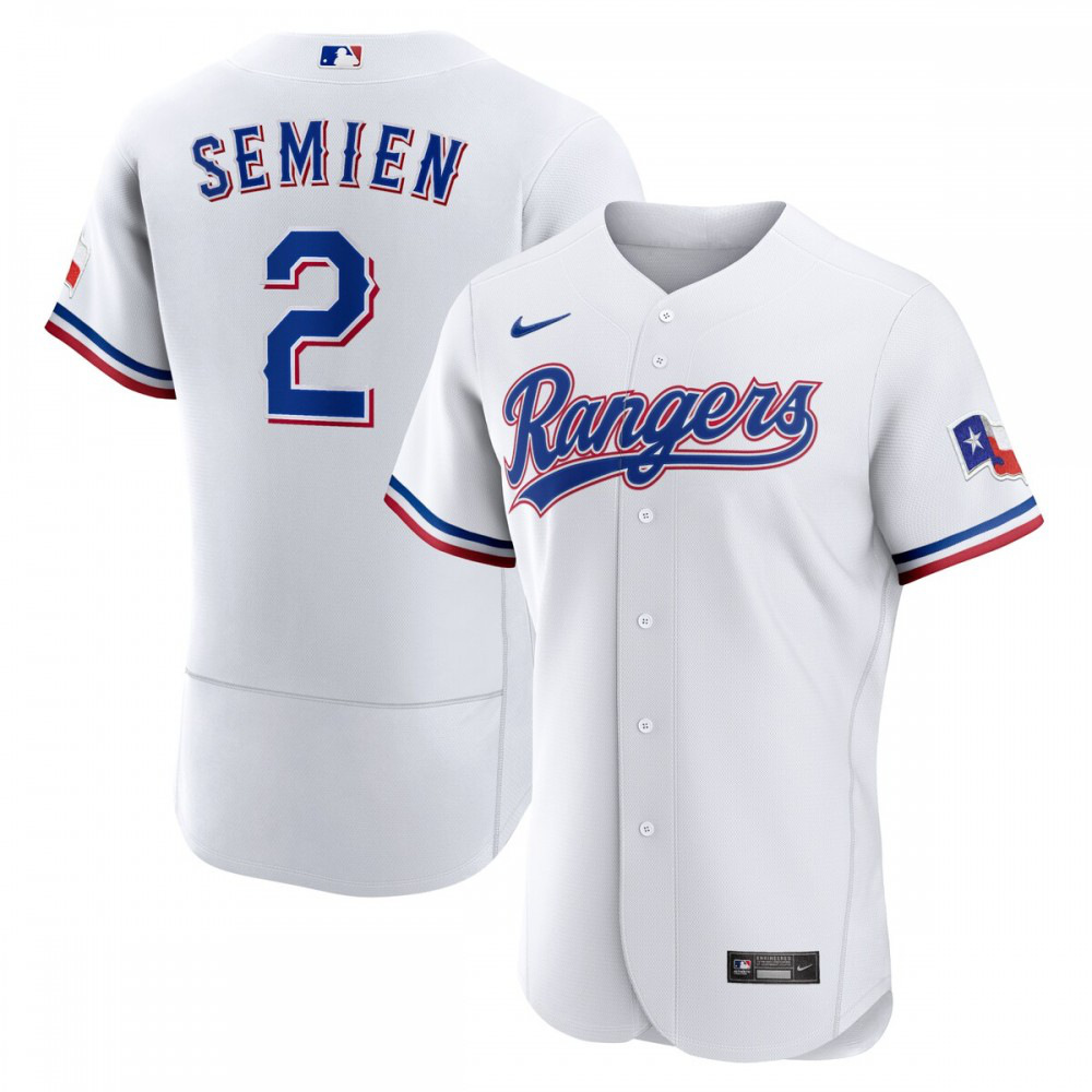 Marcus Semien Texas Rangers Home Athletic Fit Player Jersey White