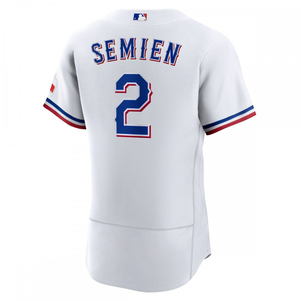 Marcus Semien Texas Rangers Home Athletic Fit Player Jersey White - view 3