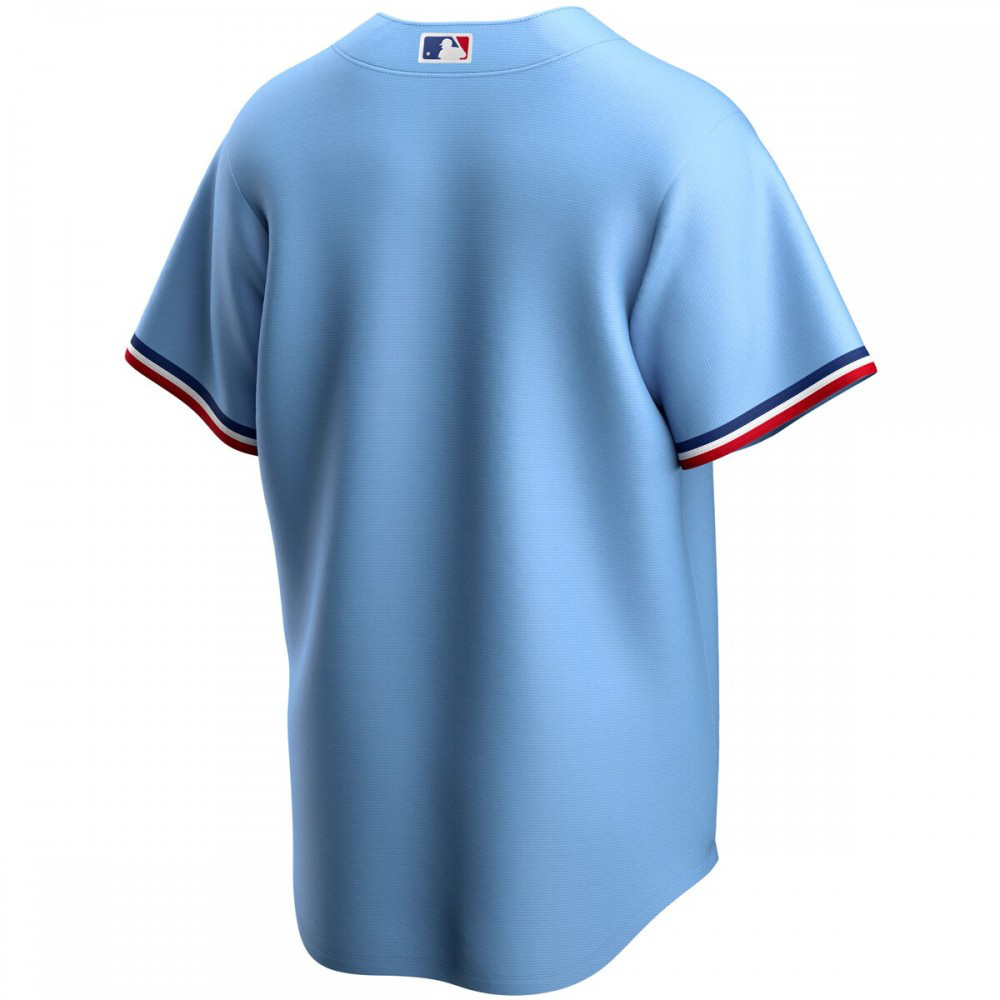 Texas Rangers Youth Alternate Replica Team Jersey Light Blue - view 3