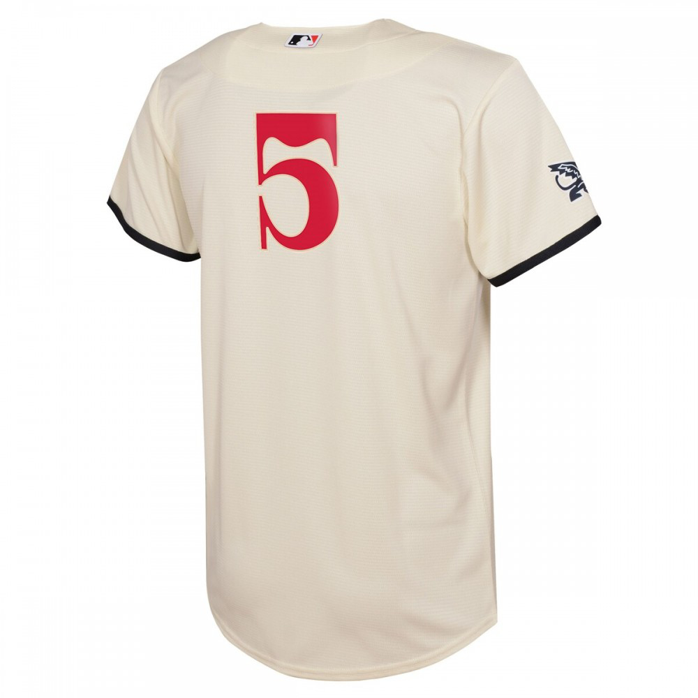 Corey Seager Texas Rangers Youth 2023 City Connect Replica Player Jersey Cream - view 3