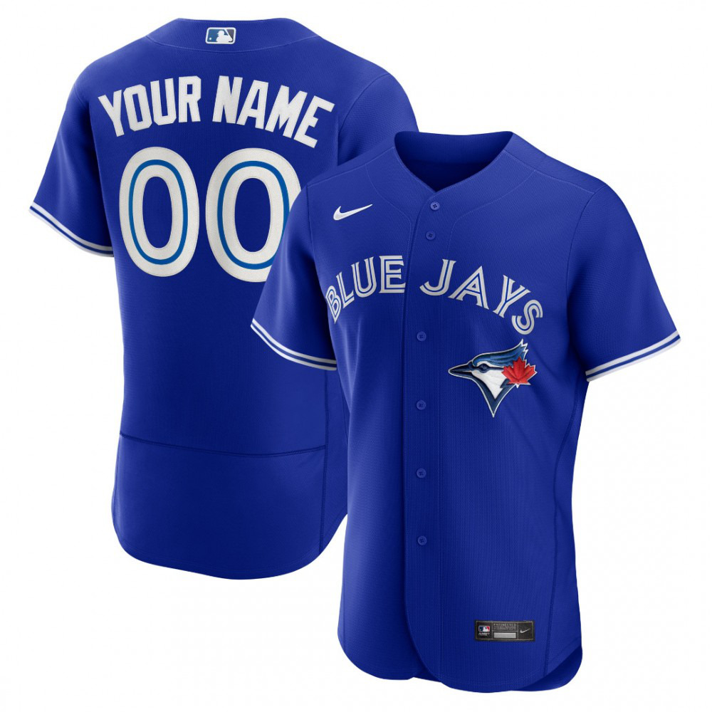 Toronto Blue Jays Alternate Athletic Fit Custom Jersey Royal