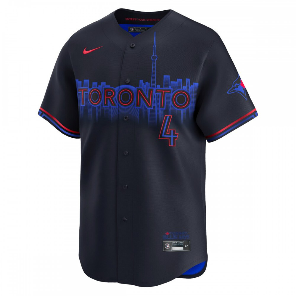 George Springer Toronto Blue Jays 2024 City Connect Limited Player Jersey Black - view 2