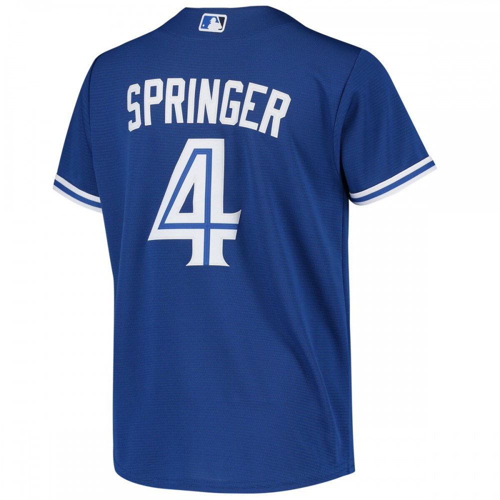 George Springer Toronto Blue Jays Youth Alternate Replica Player Jersey Royal - view 3