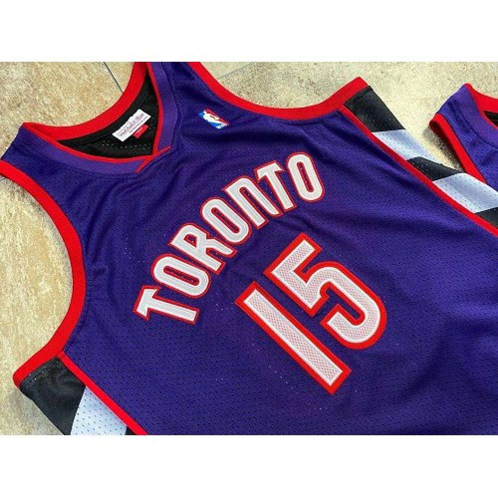 Men's Toronto Raptors Vince Carter #15 Throwback Purple 99-00 Hardwood Classics Jersey - view 4
