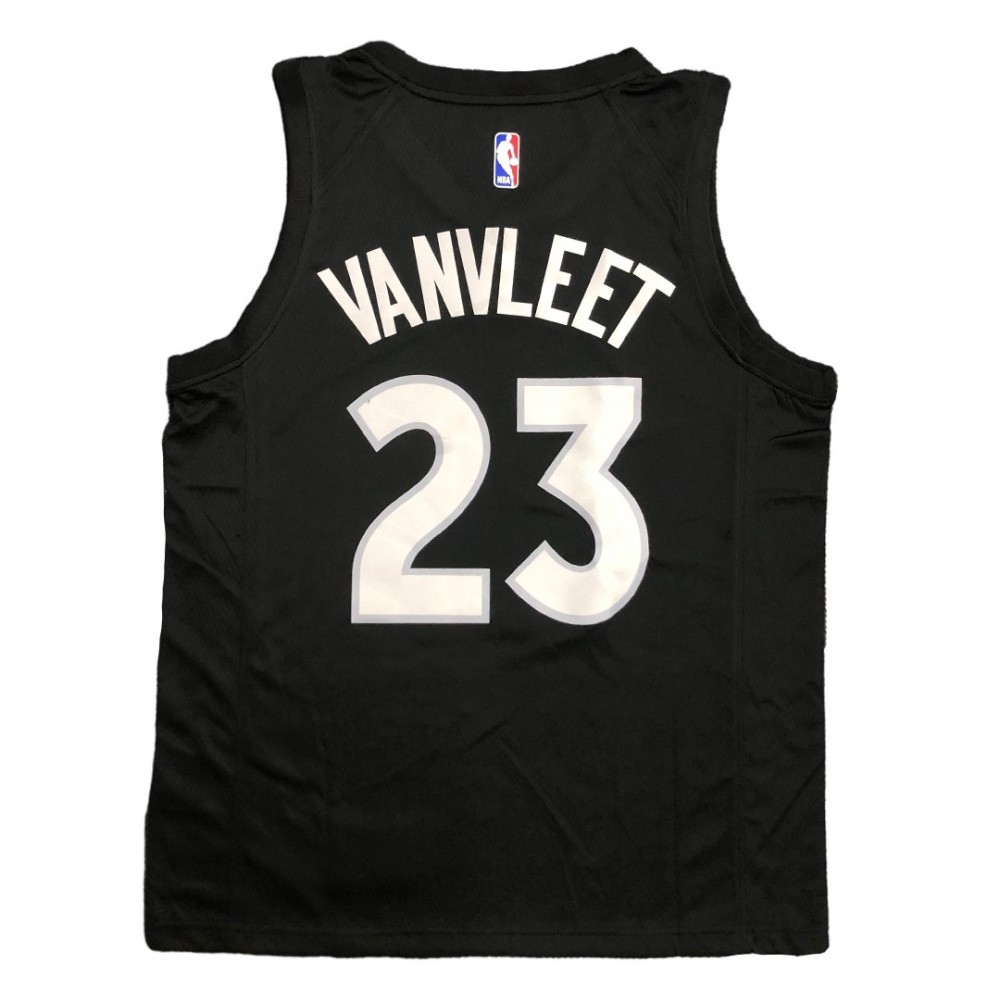Men's Toronto Raptors Fred VanVleet #23 Black&Purple 2021 Swingman Jersey Earned Edition - view 4