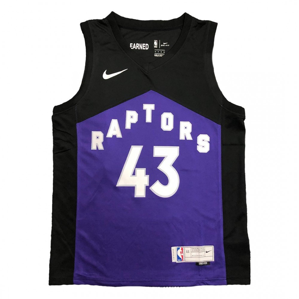 Men's Toronto Raptors Pascal Siakam #43 Black&Purple 2021 Swingman NBA Jersey Earned Edition - view 4