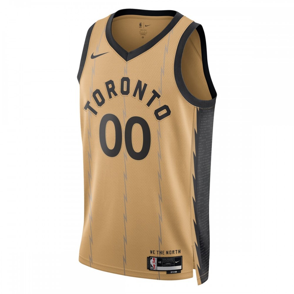 Toronto Raptors Unisex 2023/24 Custom Swingman Jersey Gold City Edition - view 2