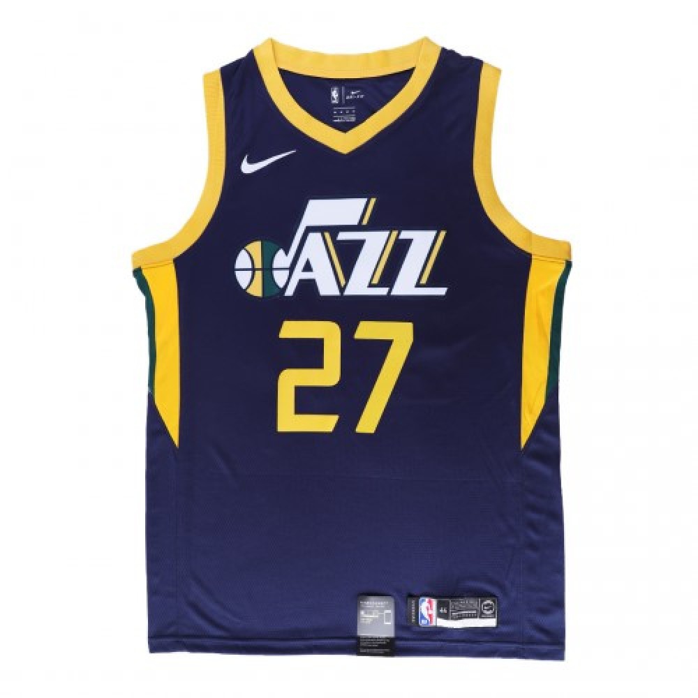 Men's Utah Jazz Rudy Gobert #27 Navy Swingman Jersey Icon Edition - view 4