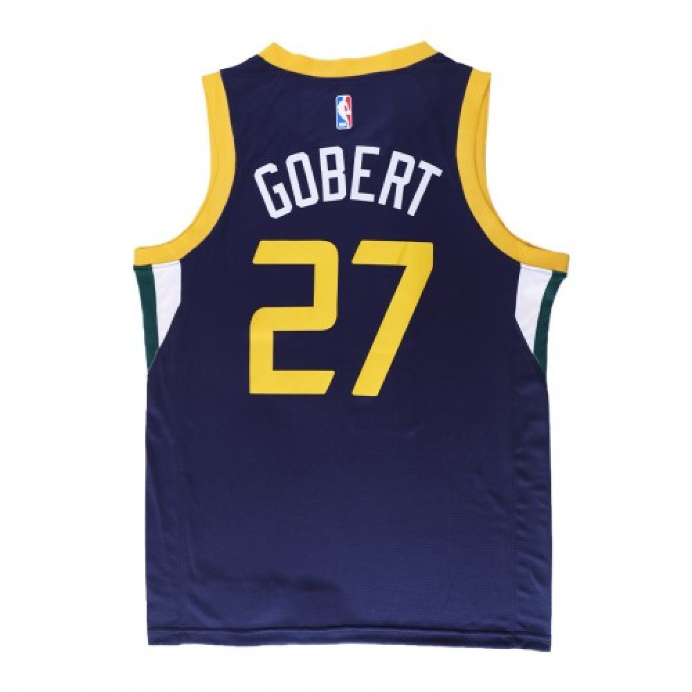 Men's Utah Jazz Rudy Gobert #27 Navy Swingman Jersey Icon Edition - view 5