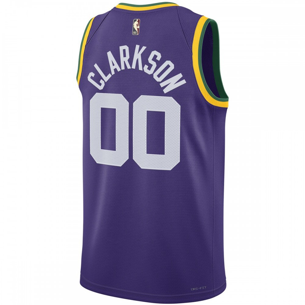 Jordan Clarkson Utah Jazz Unisex Swingman Replica Jersey Classic Edition Purple - view 3