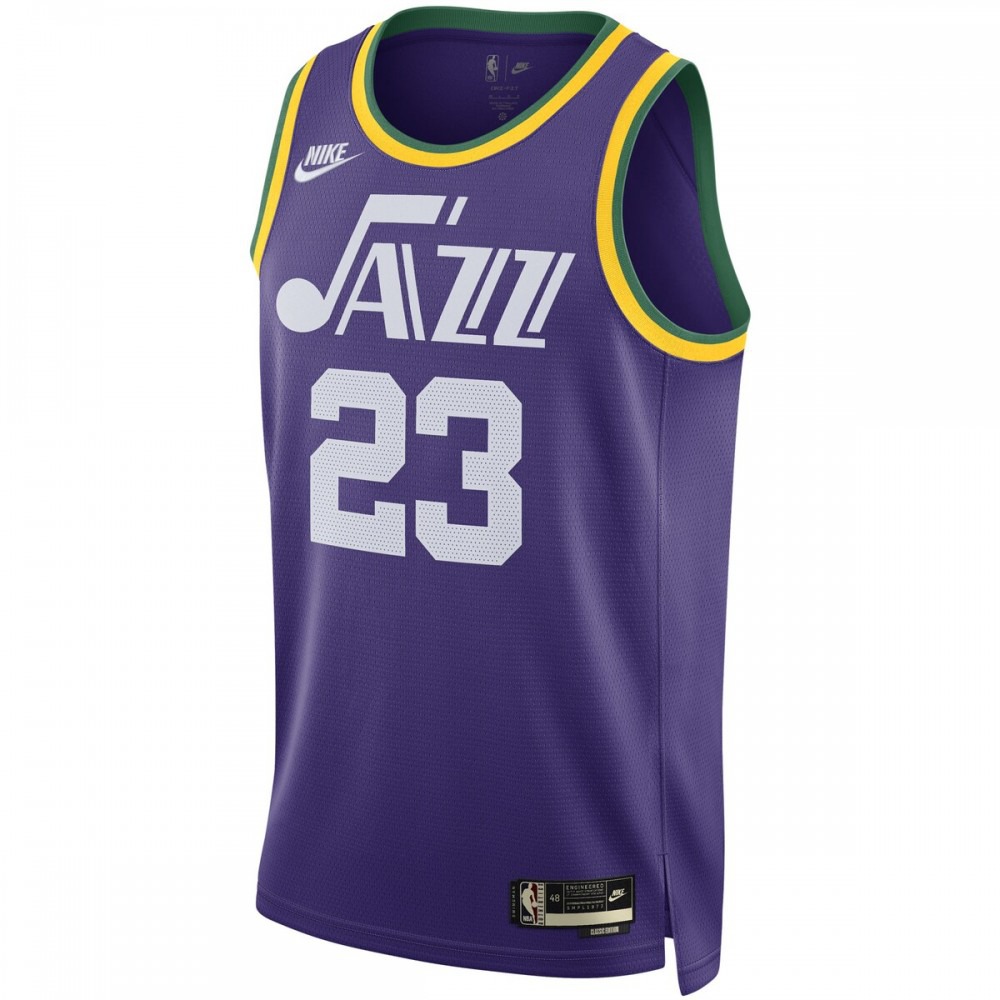 Lauri Markkanen Utah Jazz Unisex 2023/24 Swingman Replica Jersey Classic Edition Purple - view 2