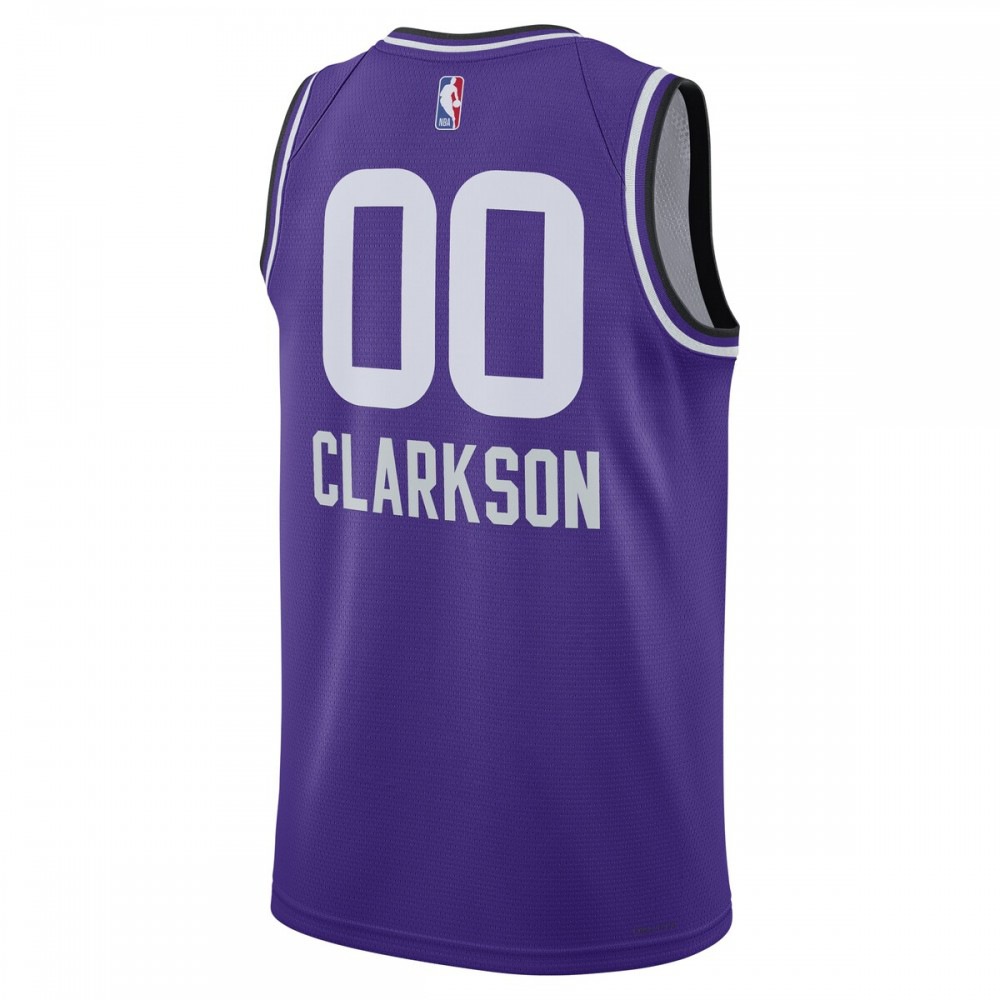 Jordan Clarkson Utah Jazz Unisex 2023/24 Swingman Jersey Purple City Edition - view 3