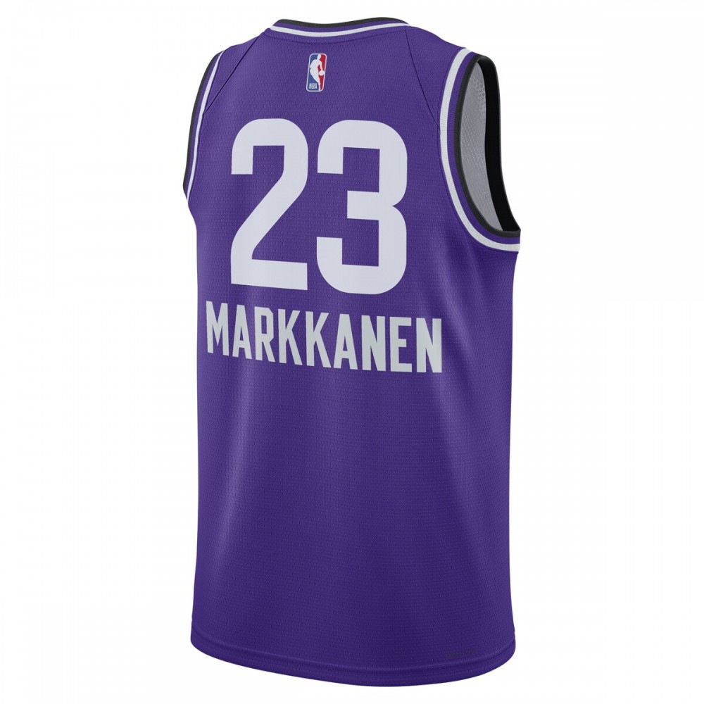 Lauri Markkanen Utah Jazz Unisex 2023/24 Swingman Jersey Purple City Edition - view 3