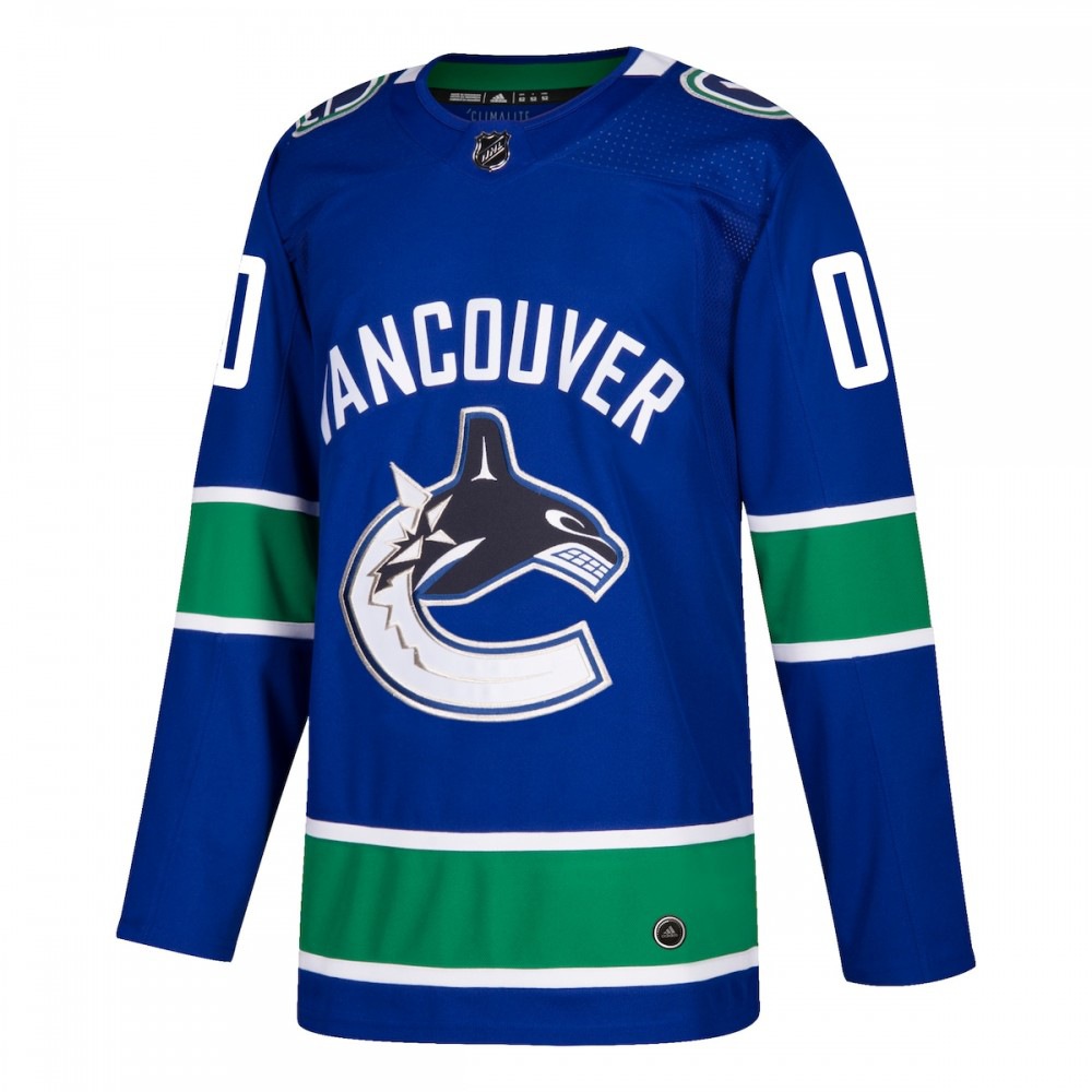 Vancouver Canucks Athletic Fit Custom Jersey Blue - view 2