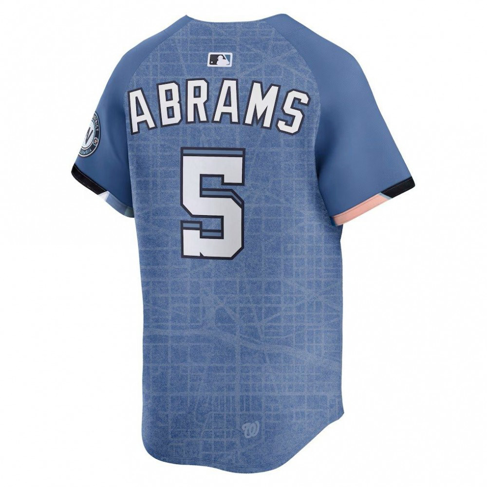 CJ Abrams Washington Nationals 2025 City Connect Limited Jersey Blue - view 3