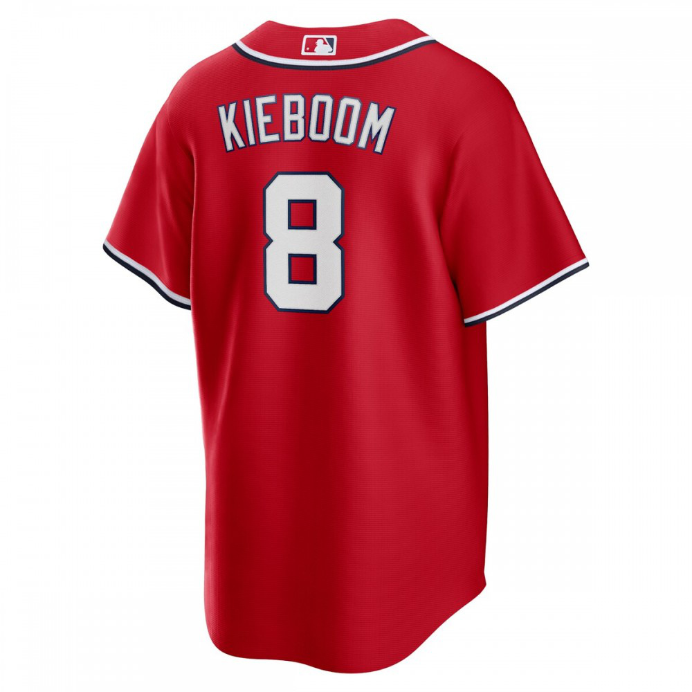 Carter Kieboom Washington Nationals Alternate Replica Player Name Jersey Red - view 3
