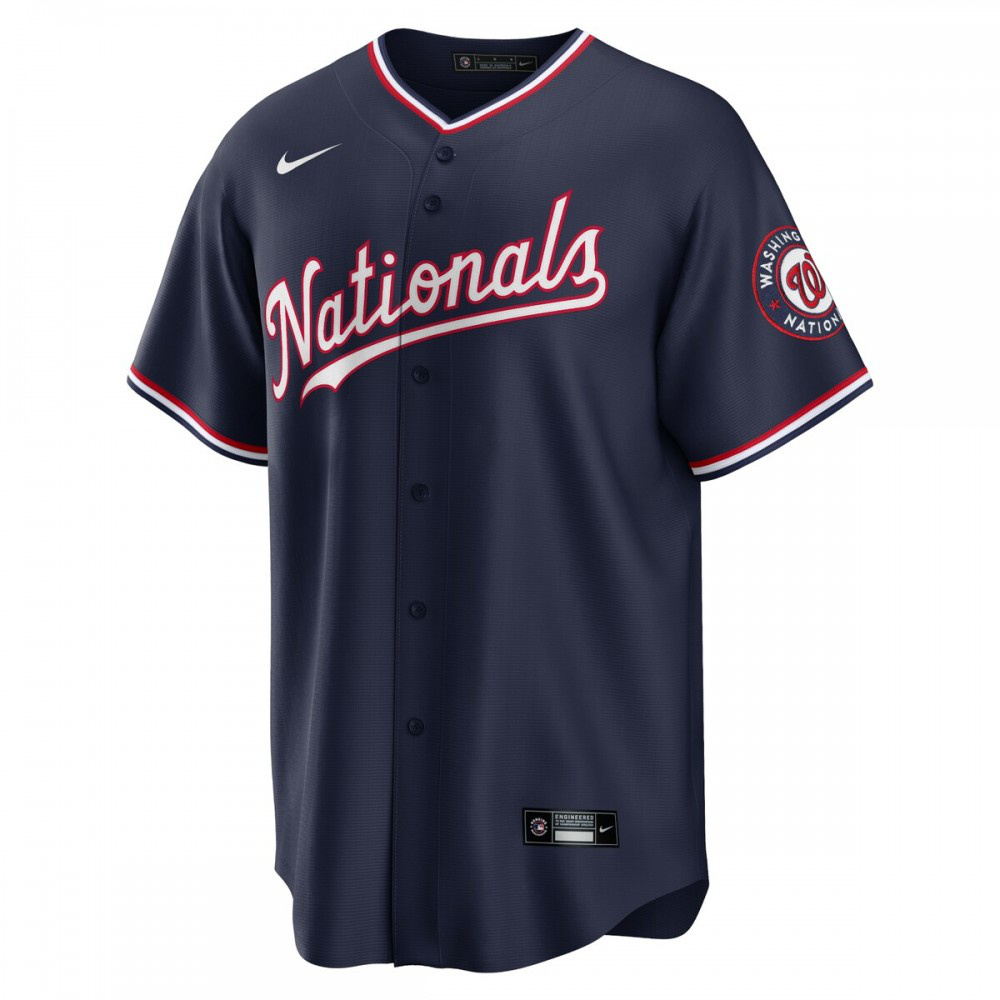Max Scherzer Washington Nationals Alternate Replica Player Name Jersey Navy - view 2