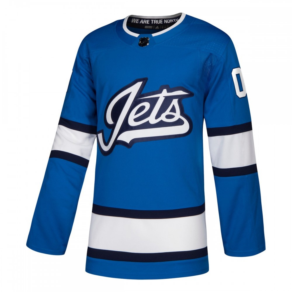 Winnipeg Jets Alternate Athletic Fit Custom Jersey Blue - view 2